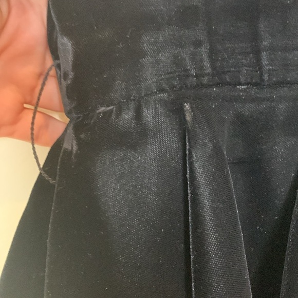 Scaasi Boutique | Neiman Marcus Vintage Black Velvet Tiered Ruffle Party Dress - Picture 7 of 17